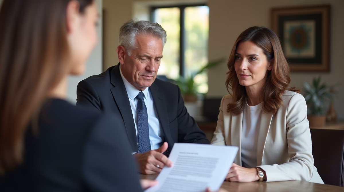 The dedicated legal team at Escondido Probate Law serving Riverside probate matters is pictured conferring with heirs to navigate the probate process to execute vital documents discussing Small Estate Affidavit With a Will