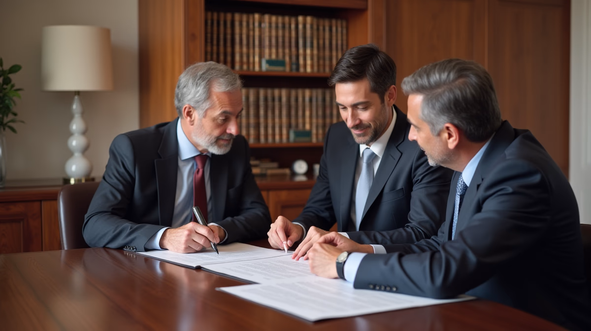 The dedicated legal team at Escondido Probate Law serving Riverside probate matters is pictured conferring with heirs to navigate the probate process to execute vital documents discussing Statute of Limitations for Beneficiaries