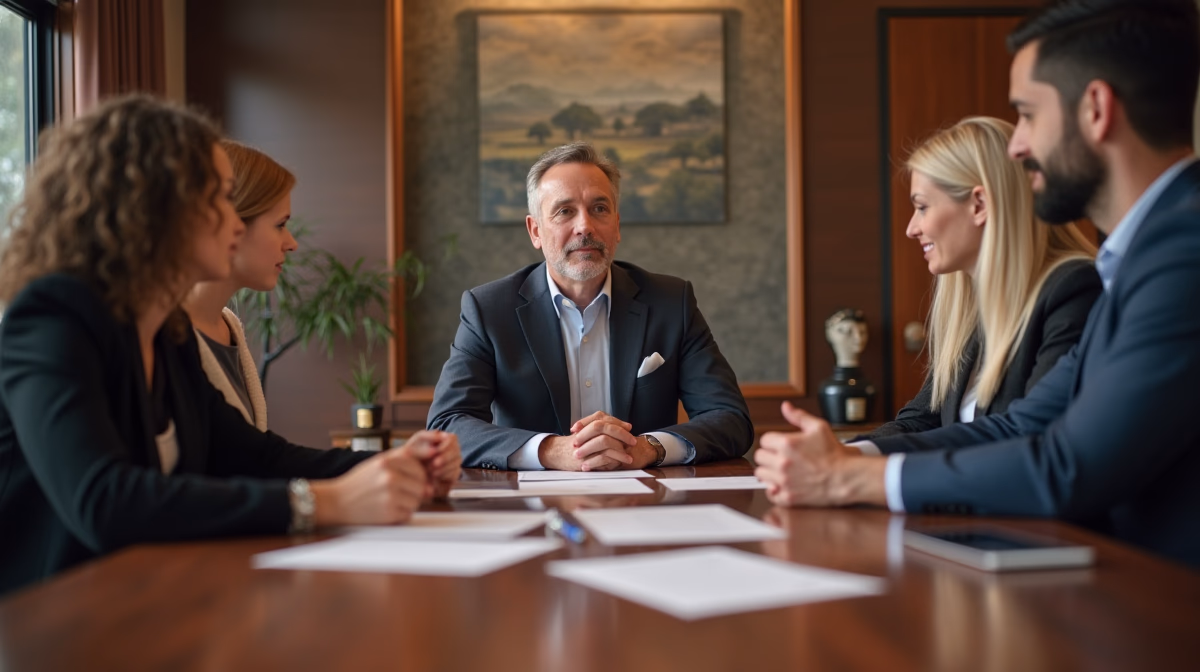 The experienced legal team at Escondido Probate Law serving Riverside County wills matters meets with executors in the Southern California office to execute vital petitions discussing Statutory vs Extraordinary Executor Fees