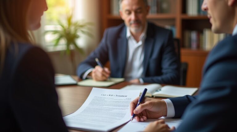 The dedicated legal team at Escondido Probate Law serving Riverside probate matters is pictured conferring with heirs to navigate the probate process to execute vital documents discussing Storing Firearms Found in the Estate