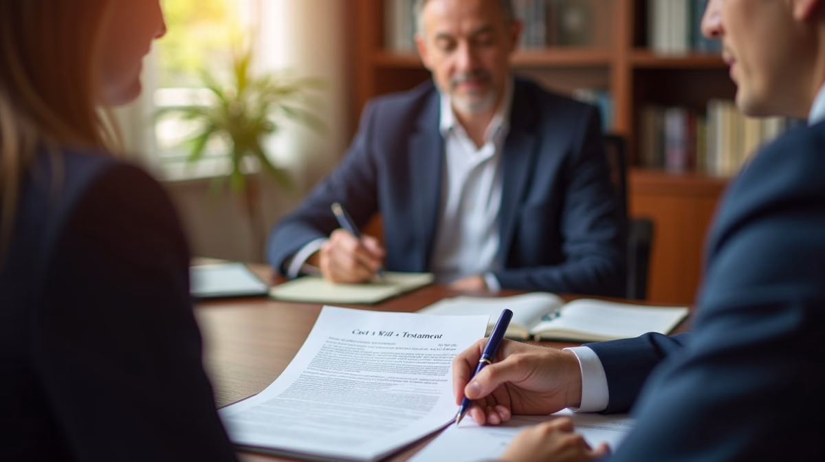 The dedicated legal team at Escondido Probate Law serving Riverside probate matters is pictured conferring with heirs to navigate the probate process to execute vital documents discussing Storing Firearms Found in the Estate