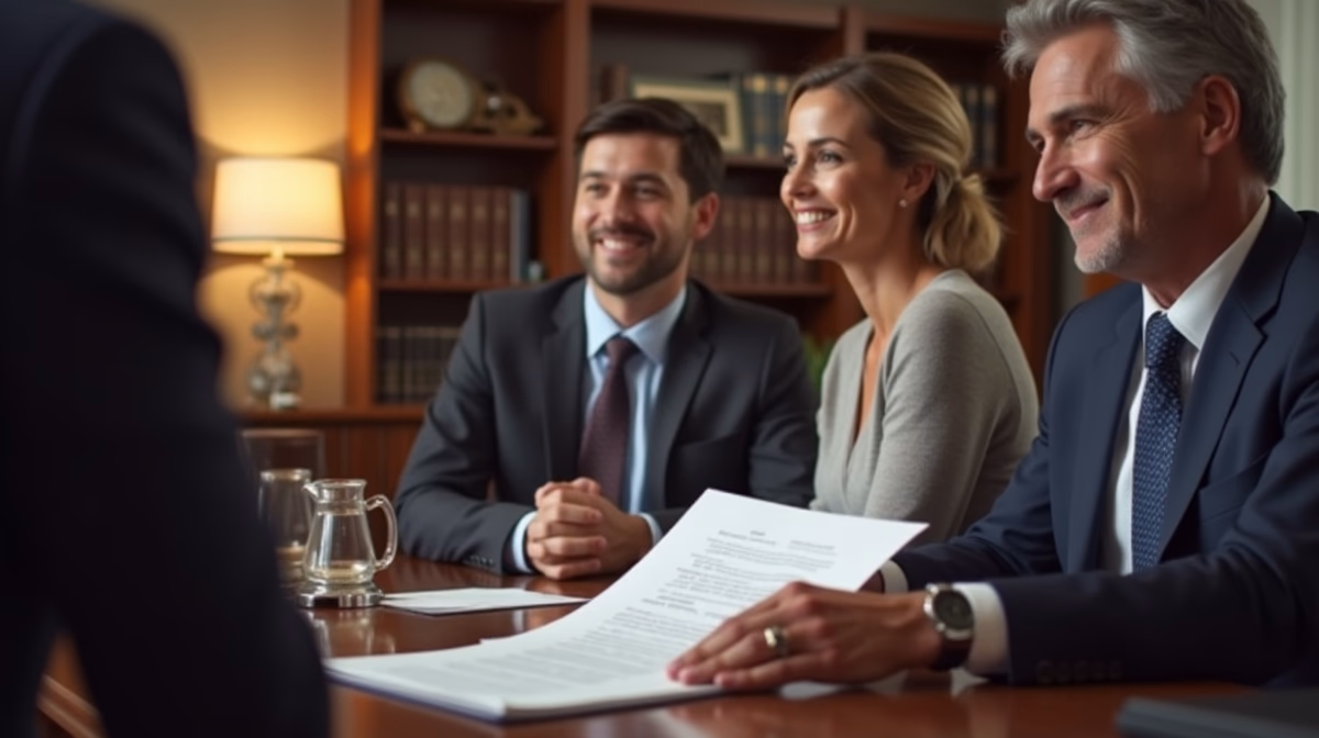 The dedicated legal team at Escondido Probate Law serving Riverside probate matters is pictured conferring with heirs to navigate the probate process to execute vital documents discussing Subpoenaing Deceaseds Bank Records