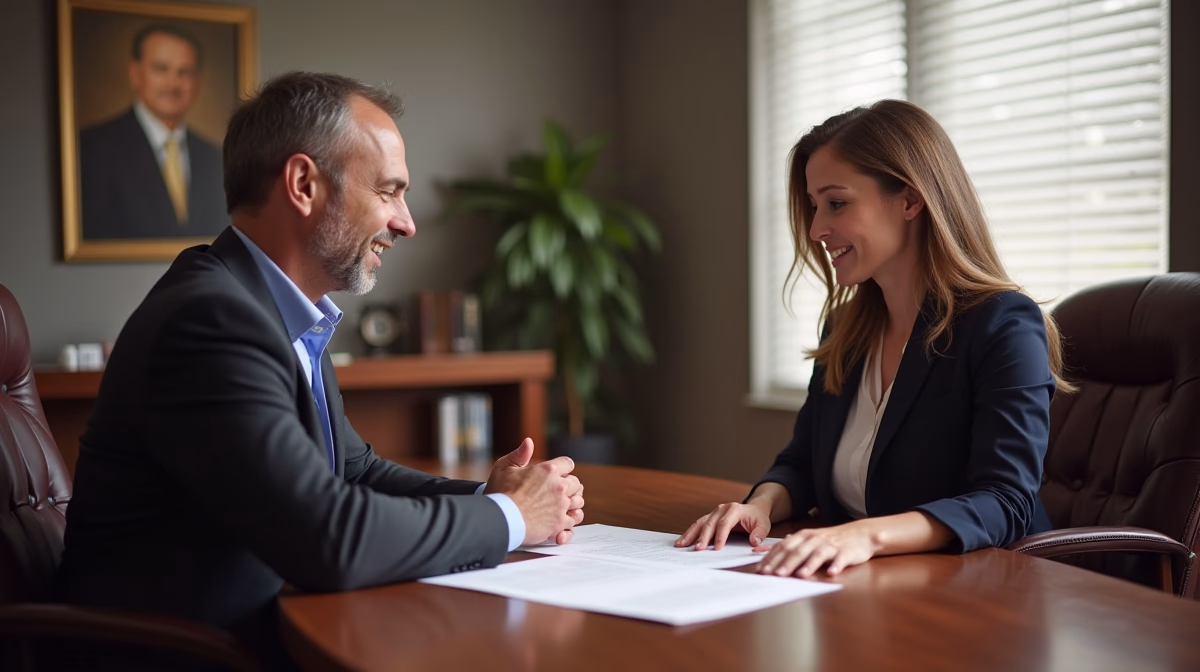 The dedicated legal team at Escondido Probate Law serving Riverside probate matters is pictured conferring with heirs to navigate the probate process to execute vital documents discussing Suing a Trustee for Poor Communication