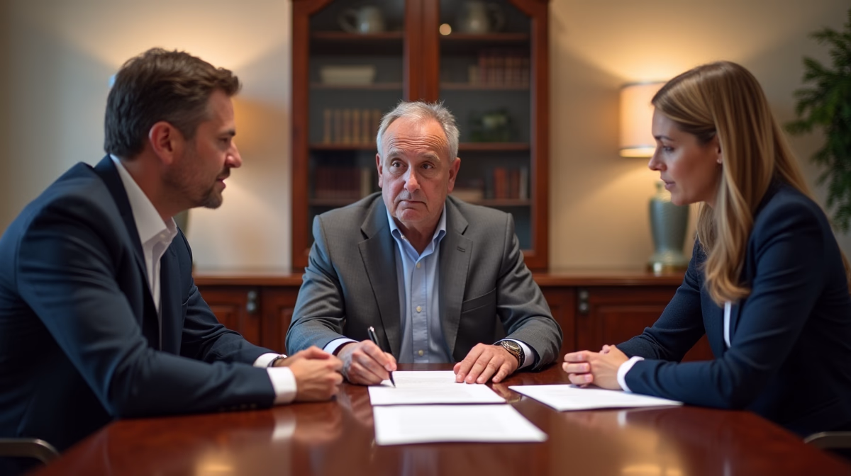 The dedicated legal team at Escondido Probate Law serving Riverside probate matters is pictured conferring with heirs to navigate the probate process to execute vital documents discussing Summary Administration in California