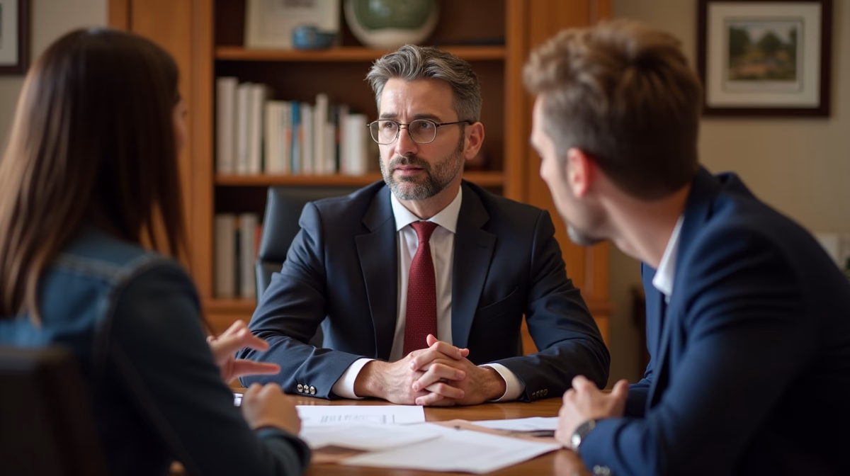 The legal counsel at Escondido Probate Law serving Riverside County estate matters meets with beneficiaries in our Southern California office to execute necessary paperwork discussing Terminating a Trust Upon Specific Events