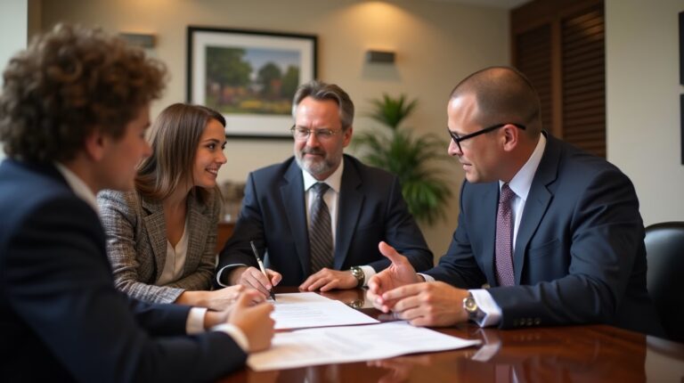 The experienced legal team at Escondido Probate Law serving Riverside County wills matters meets with executors in the Southern California office to execute vital petitions discussing The Estate Tax Cliff in 2026