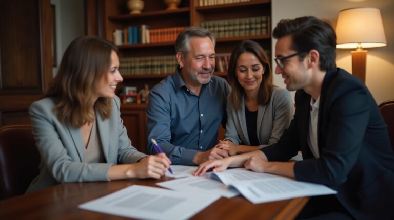 The legal counsel at Escondido Probate Law serving Riverside County estate matters meets with beneficiaries in our Southern California office to execute necessary paperwork discussing Transferring Assets to NonRelatives