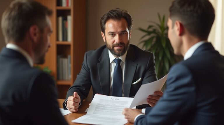 The dedicated legal team at Escondido Probate Law serving Riverside probate matters is pictured conferring with heirs to navigate the probate process to execute vital documents discussing Transferring Deeds After the Final Order