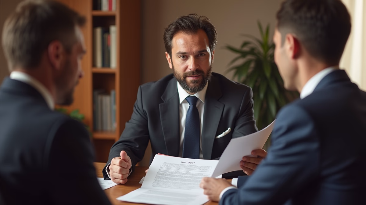 The dedicated legal team at Escondido Probate Law serving Riverside probate matters is pictured conferring with heirs to navigate the probate process to execute vital documents discussing Transferring Deeds After the Final Order