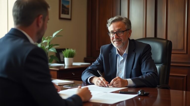 The dedicated legal team at Escondido Probate Law serving Riverside probate matters is pictured conferring with heirs to navigate the probate process to execute vital documents discussing Transferring a Car Without Probate