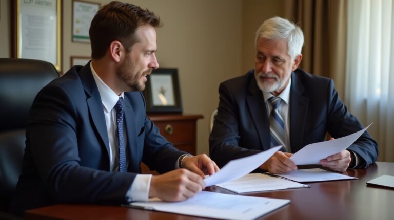 The legal counsel at Escondido Probate Law serving Riverside County estate matters meets with beneficiaries in our Southern California office to execute necessary paperwork discussing Trust Administration vs Court Conservatorships