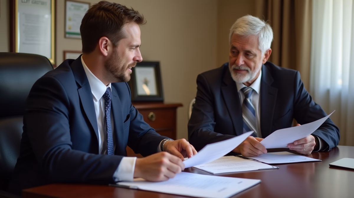 The legal counsel at Escondido Probate Law serving Riverside County estate matters meets with beneficiaries in our Southern California office to execute necessary paperwork discussing Trust Administration vs Court Conservatorships