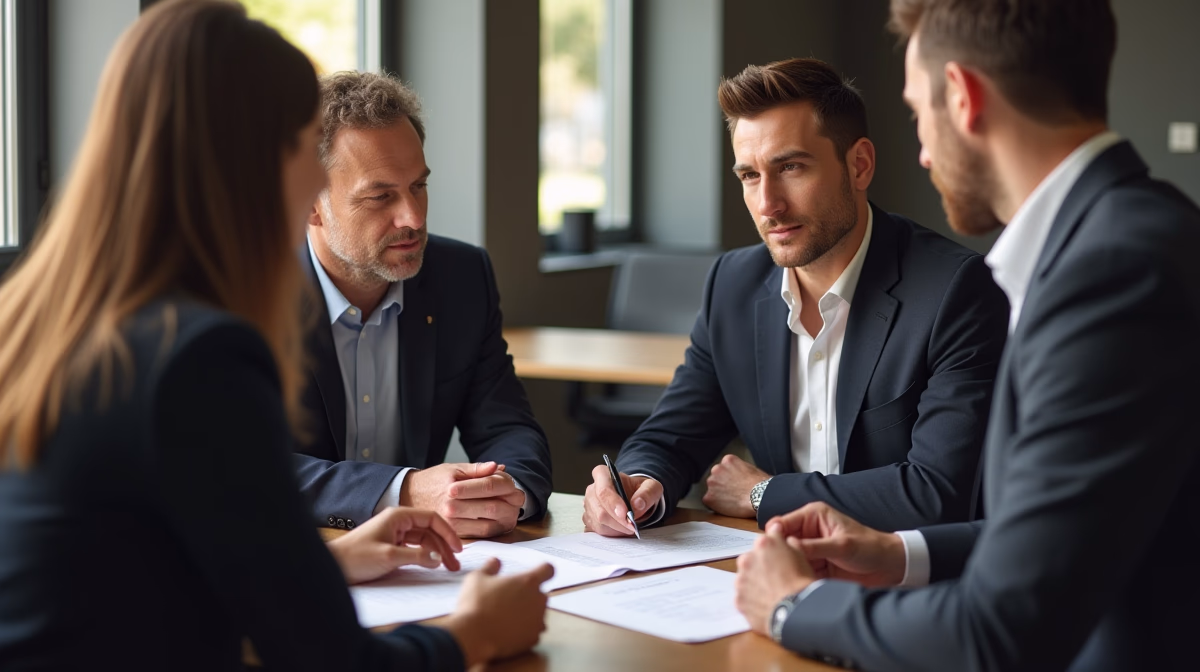 The dedicated legal team at Escondido Probate Law serving Riverside probate matters is pictured conferring with heirs to navigate the probate process to execute vital documents discussing Waiver of Notice of Petition to Administer