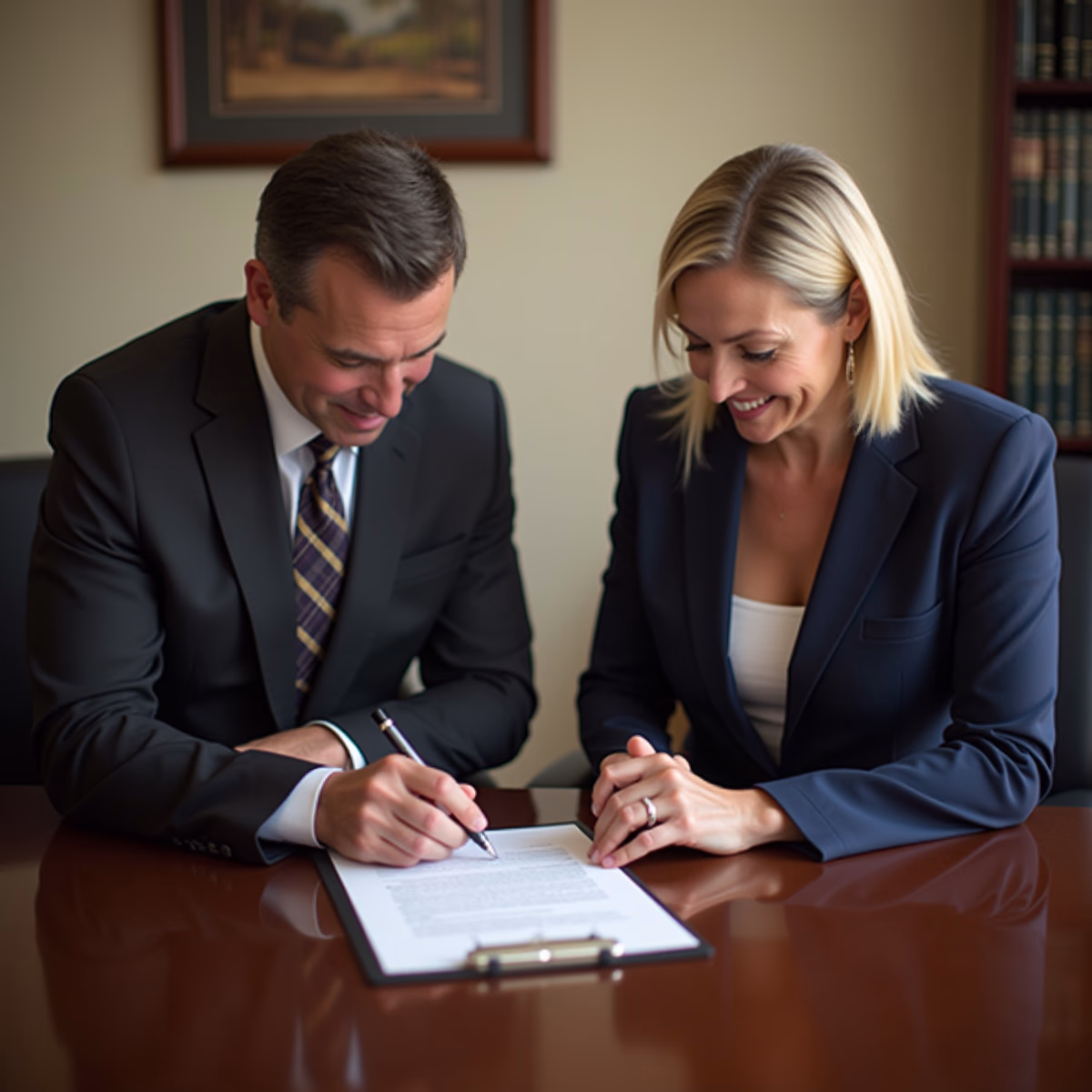 The dedicated legal team at Escondido Probate Law serving Riverside probate matters is pictured conferring with heirs to navigate the probate process to execute vital documents discussing What Does Interested Person Mean in This Context
