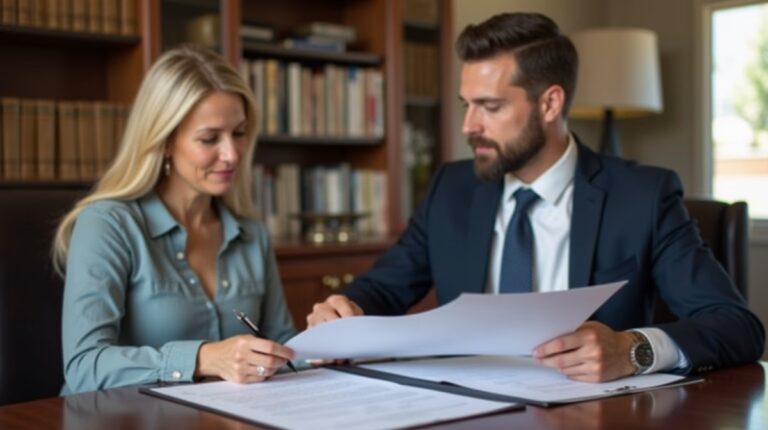 The dedicated legal team at Escondido Probate Law serving Riverside probate matters is pictured conferring with heirs to navigate the probate process to execute vital documents discussing What Does Off Calendar Mean