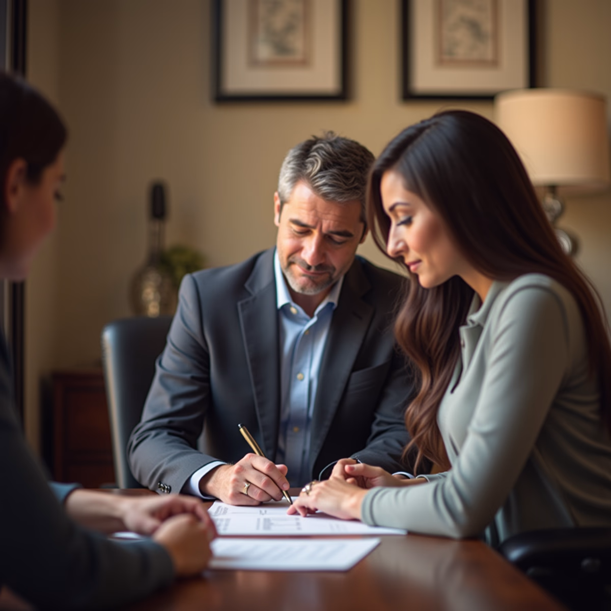 The dedicated legal team at Escondido Probate Law serving Riverside probate matters is pictured conferring with heirs to navigate the probate process to execute vital documents discussing What Exactly Does a Spousal Property Petition Accomplish