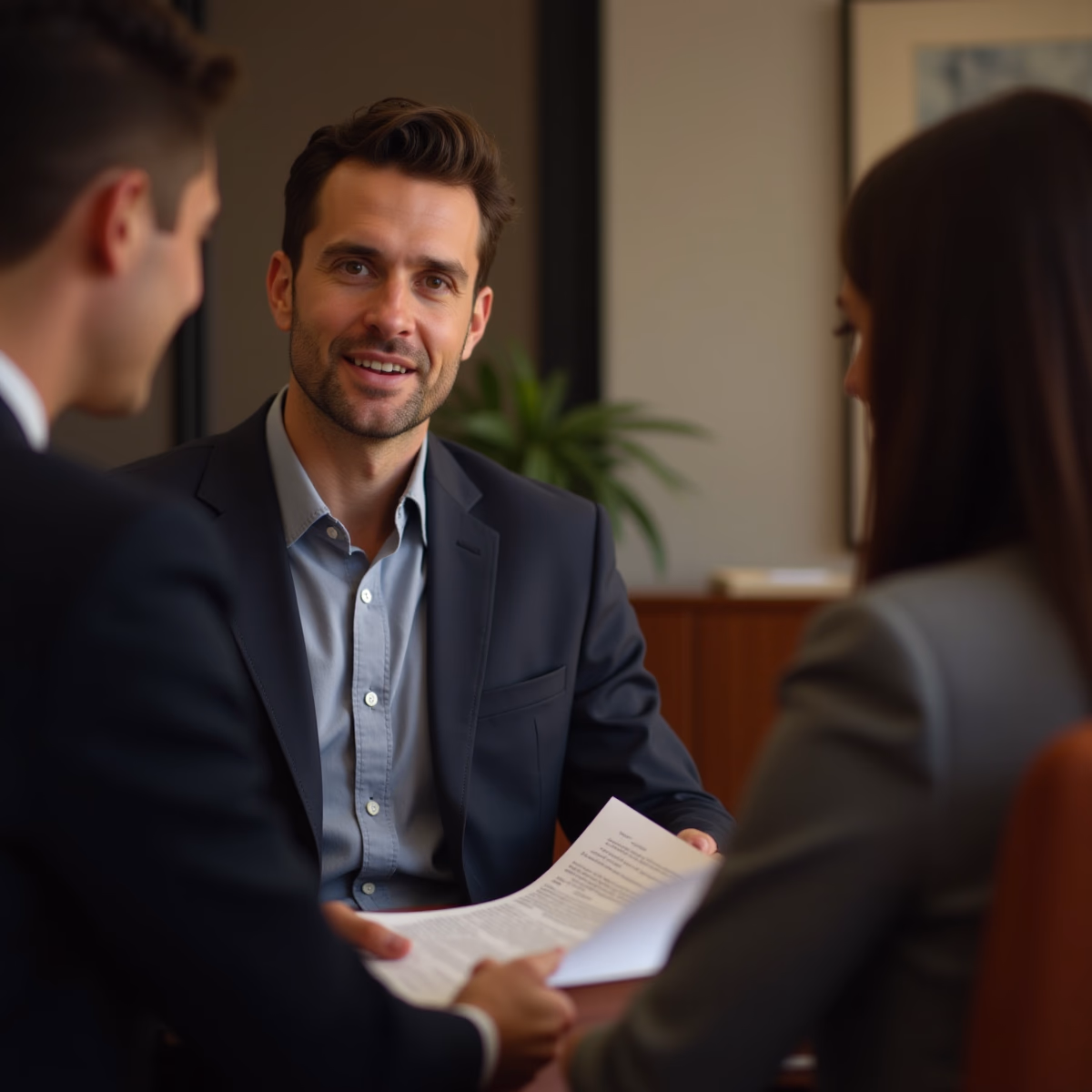 The dedicated legal team at Escondido Probate Law serving Riverside probate matters is pictured conferring with heirs to navigate the probate process to execute vital documents discussing What Exactly is a Proof of Service