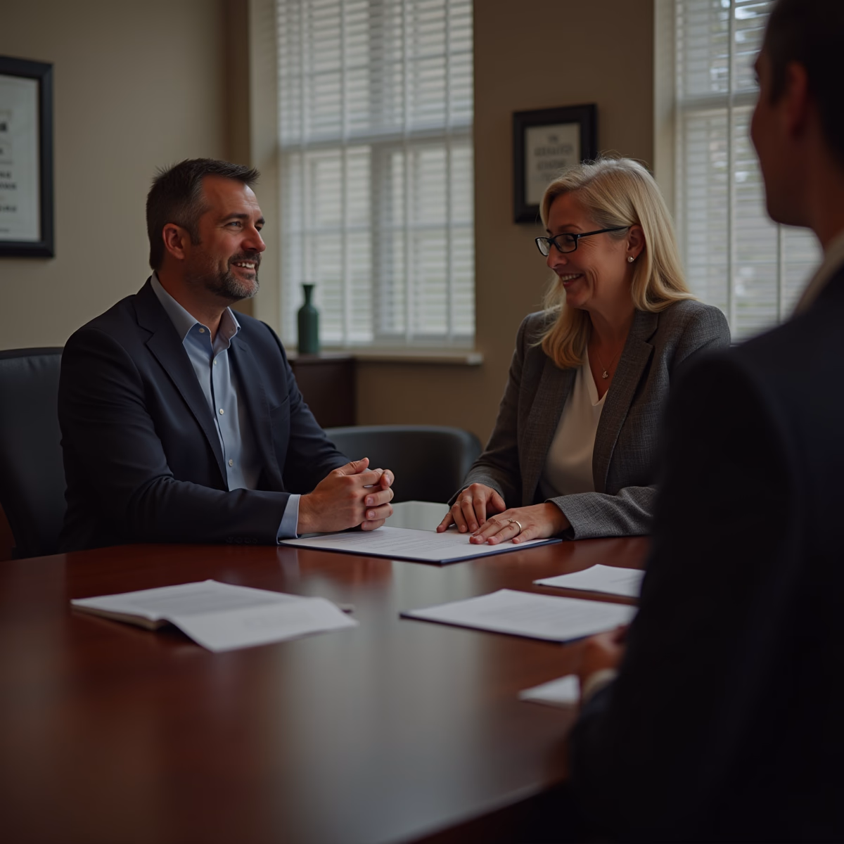 The dedicated legal team at Escondido Probate Law serving Riverside probate matters is pictured conferring with heirs to navigate the probate process to execute vital documents discussing What Happens After Probate is Opened