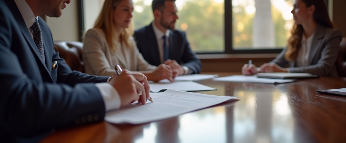 The legal counsel at Escondido Probate Law serving Riverside County estate matters meets with beneficiaries in our Southern California office to execute necessary paperwork discussing What Happens When Beneficiaries Disagree