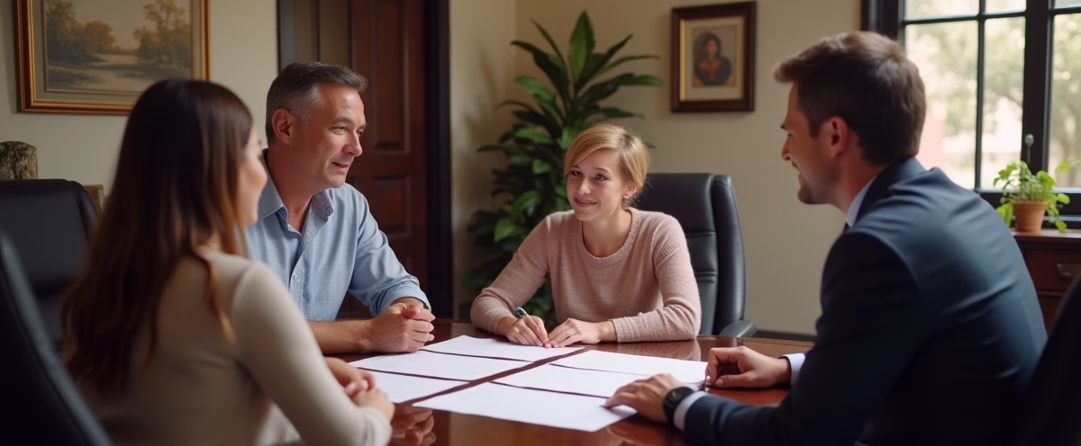 The experienced legal team at Escondido Probate Law serving Riverside County wills matters meets with executors in the Southern California office to execute vital petitions discussing What Happens When a Minor Inherits Real Estate in California