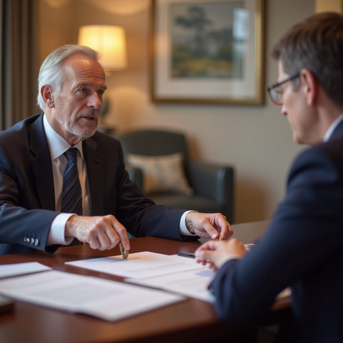 The dedicated legal team at Escondido Probate Law serving Riverside probate matters is pictured conferring with heirs to navigate the probate process to execute vital documents discussing What Happens When a Will is Unclear