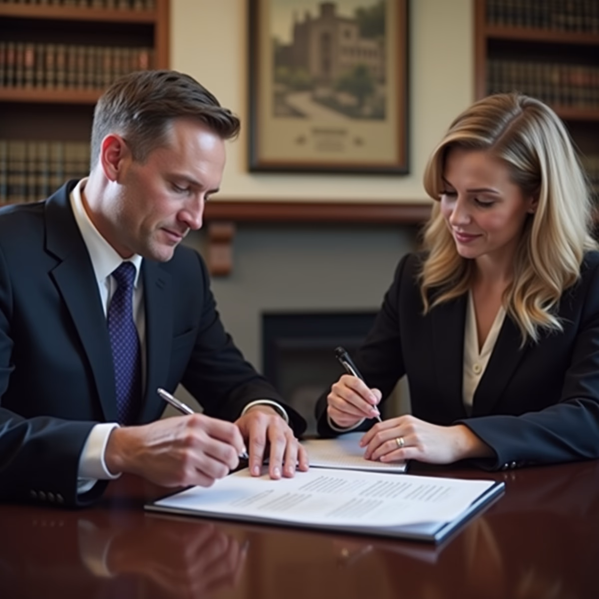 The dedicated legal team at Escondido Probate Law serving Riverside probate matters is pictured conferring with heirs to navigate the probate process to execute vital documents discussing What Happens When the Estate is Small But Not That Small