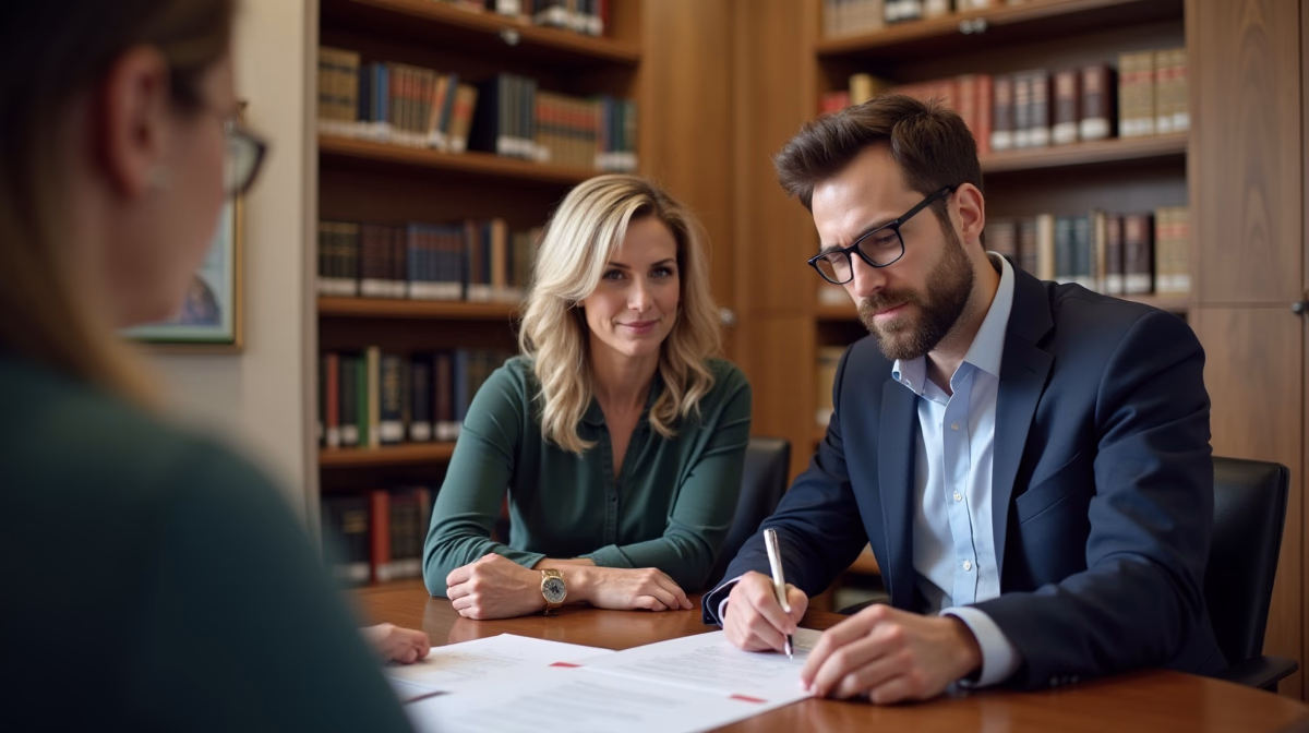 The dedicated legal team at Escondido Probate Law serving Riverside probate matters is pictured conferring with heirs to navigate the probate process to execute vital documents discussing What Happens at the First Probate Hearing
