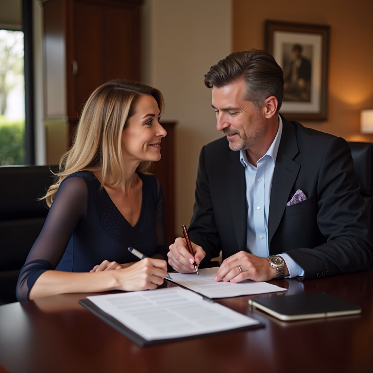 The dedicated legal team at Escondido Probate Law serving Riverside probate matters is pictured conferring with heirs to navigate the probate process to execute vital documents discussing What Happens if I Miss a Probate Court Deadline