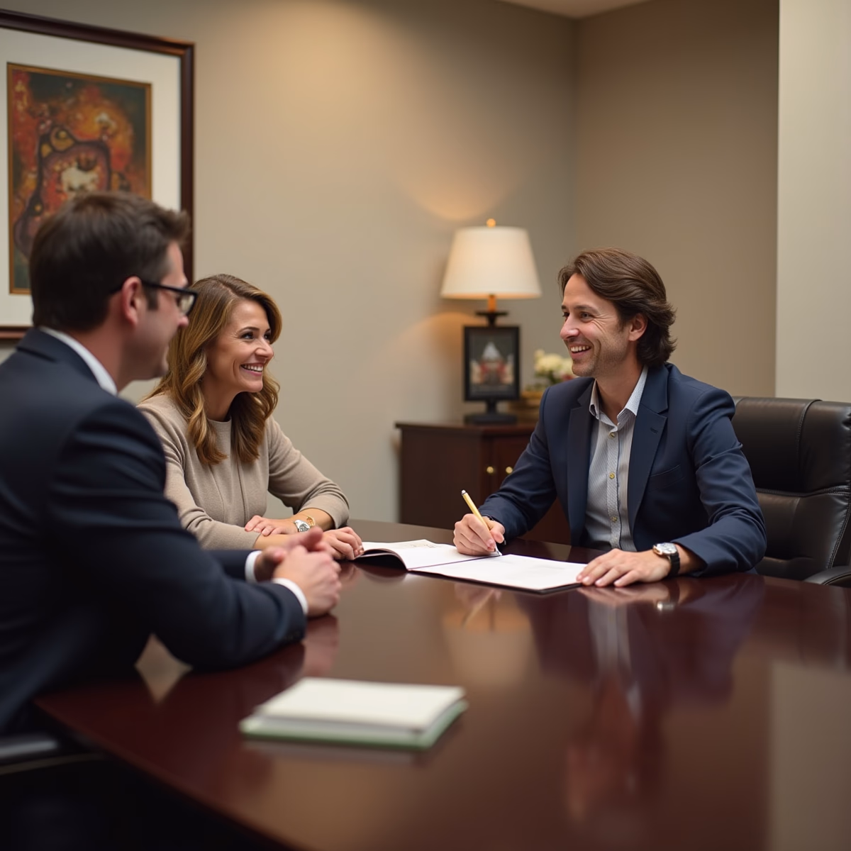 The dedicated legal team at Escondido Probate Law serving Riverside probate matters is pictured conferring with heirs to navigate the probate process to execute vital documents discussing What Happens if My Estate is Small Enough to Avoid Probate Altogether