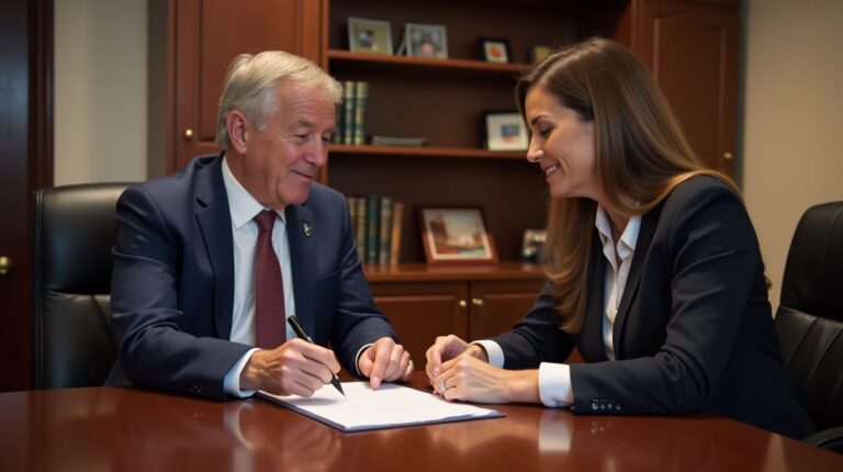 The dedicated legal team at Escondido Probate Law serving Riverside probate matters is pictured conferring with heirs to navigate the probate process to execute vital documents discussing What Happens in an Intestate Estate