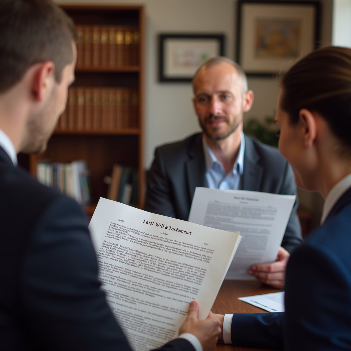 The dedicated legal team at Escondido Probate Law serving Riverside probate matters is pictured conferring with heirs to navigate the probate process to execute vital documents discussing What Happens to Income Earned After Someone Dies