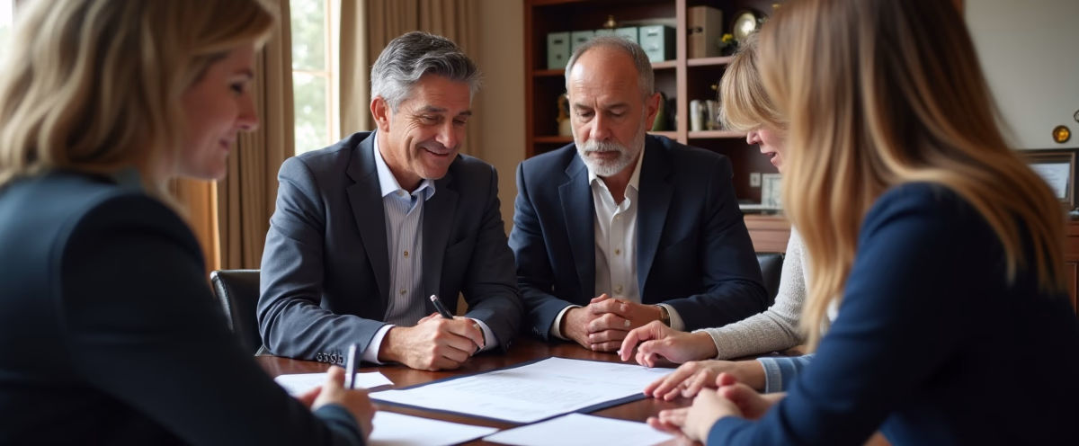The legal counsel at Escondido Probate Law serving Riverside County estate matters meets with beneficiaries in our Southern California office to execute necessary paperwork discussing What Happens to a Family Business When the Owner Dies