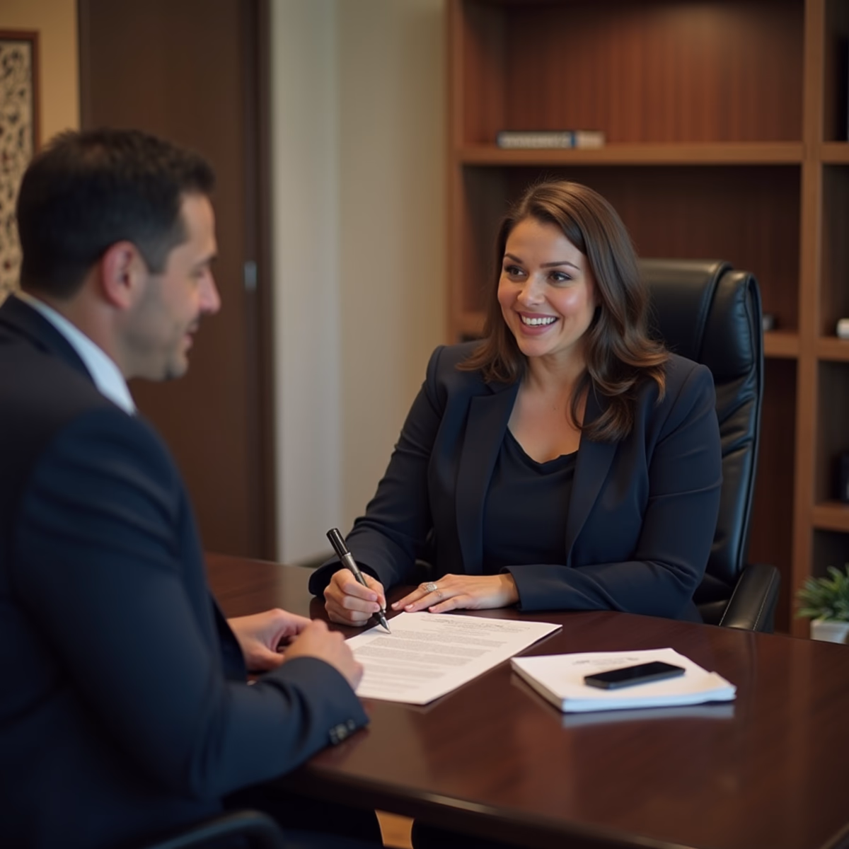 The dedicated legal team at Escondido Probate Law serving Riverside probate matters is pictured conferring with heirs to navigate the probate process to execute vital documents discussing What Steps Should I Take Immediately