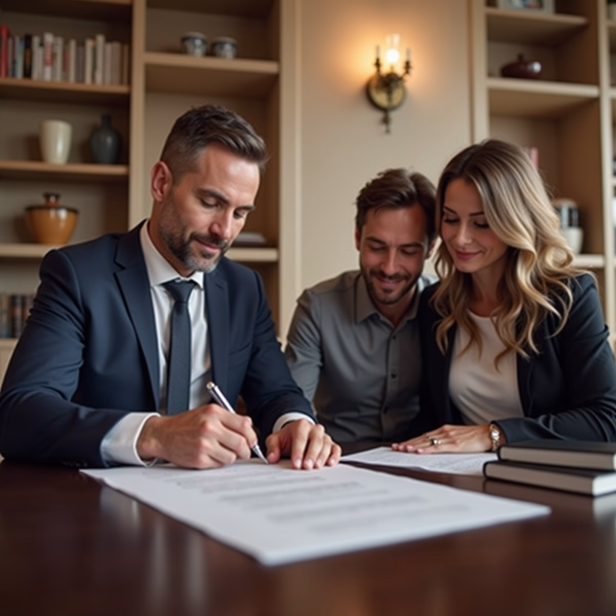 The dedicated legal team at Escondido Probate Law serving Riverside probate matters is pictured conferring with heirs to navigate the probate process to execute vital documents discussing What Steps Should I Take Immediately