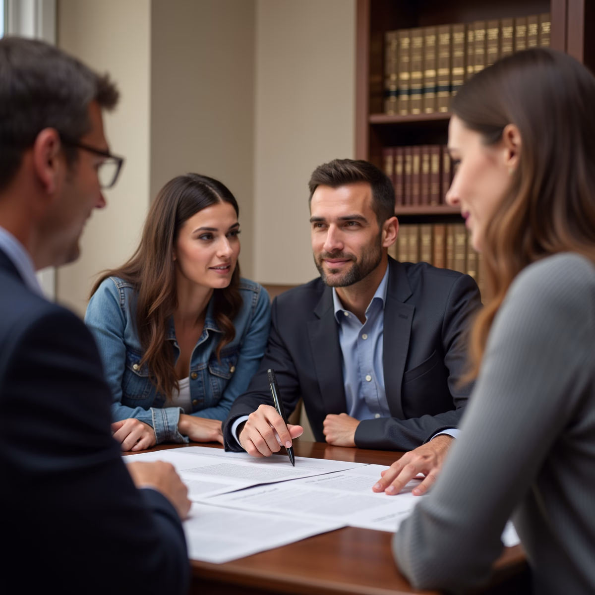 The dedicated legal team at Escondido Probate Law serving Riverside probate matters is pictured conferring with heirs to navigate the probate process to execute vital documents discussing What Types of Petitions Can I File