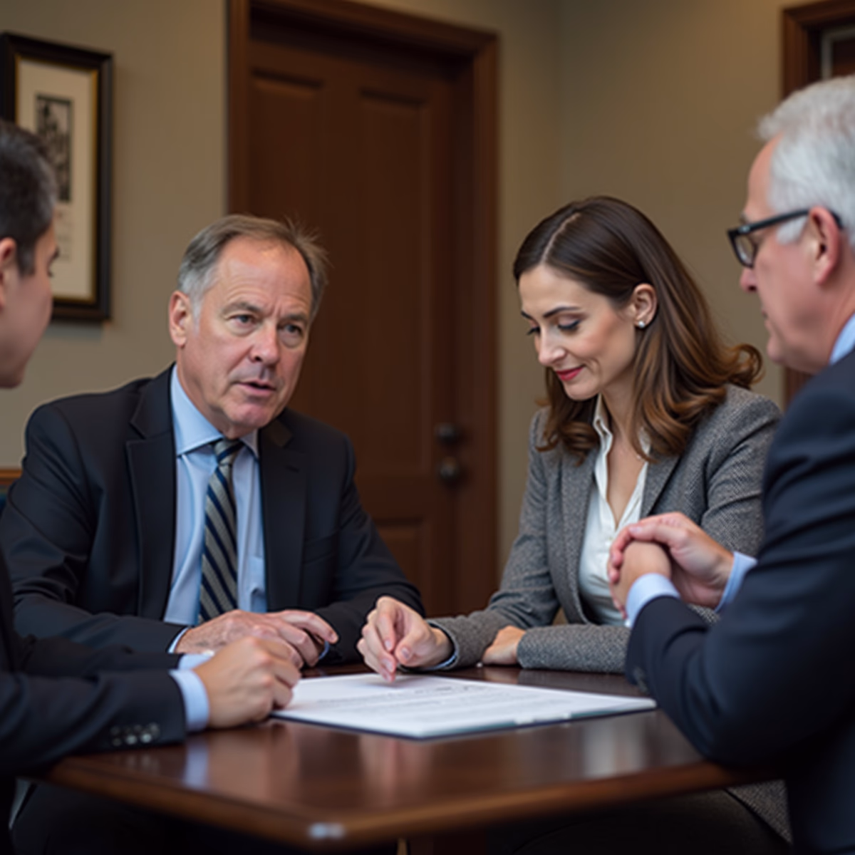 The dedicated legal team at Escondido Probate Law serving Riverside probate matters is pictured conferring with heirs to navigate the probate process to execute vital documents discussing What about the Attorneys Notes