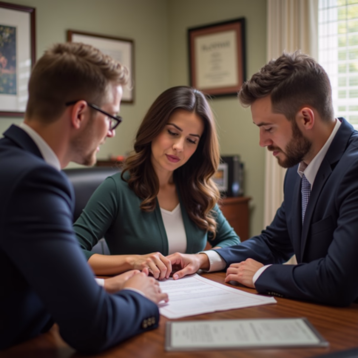 The dedicated legal team at Escondido Probate Law serving Riverside probate matters is pictured conferring with heirs to navigate the probate process to execute vital documents discussing What are a trustees obligations regarding distributions