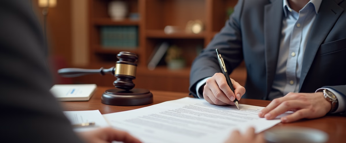 The legal counsel at Escondido Probate Law serving Riverside County estate matters meets with beneficiaries in our Southern California office to execute necessary paperwork discussing What are the key challenges of administering a trust with foreign assets