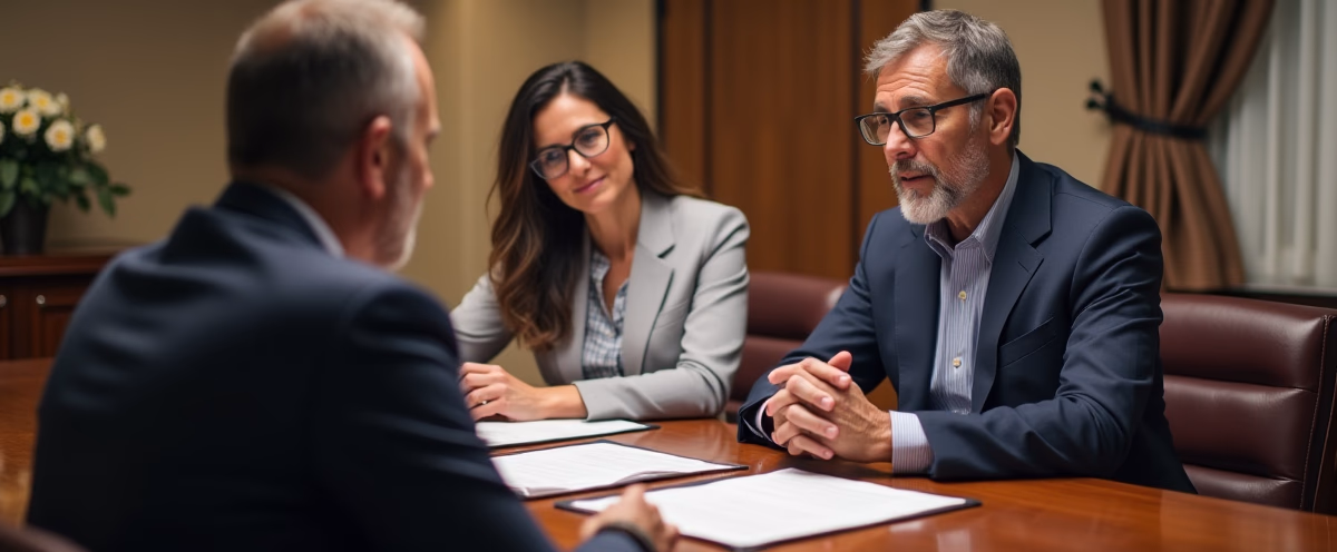 The legal counsel at Escondido Probate Law serving Riverside County estate matters meets with beneficiaries in our Southern California office to execute necessary paperwork discussing What are the primary benefits of an irrevocable trust for a noncitizen