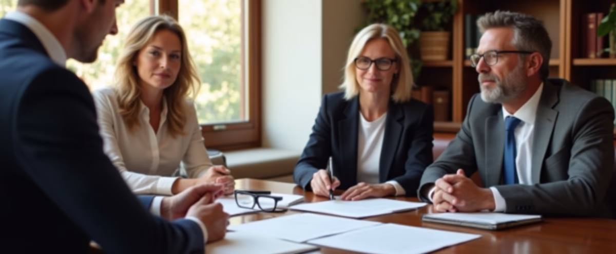 The legal counsel at Escondido Probate Law serving Riverside County estate matters meets with beneficiaries in our Southern California office to execute necessary paperwork discussing What are the specific challenges when a trust inherits property with a conservation easement