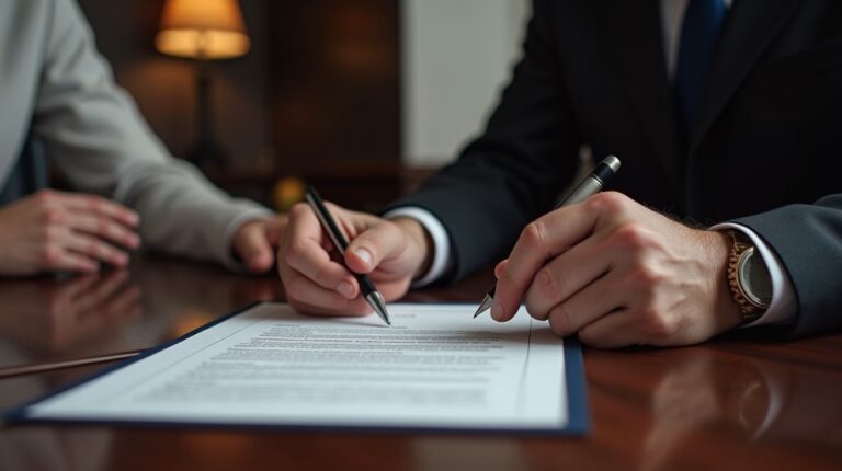 The legal counsel at Escondido Probate Law serving Riverside County estate matters meets with beneficiaries in our Southern California office to execute necessary paperwork discussing What are the steps to transfer Escondido real property into a trust