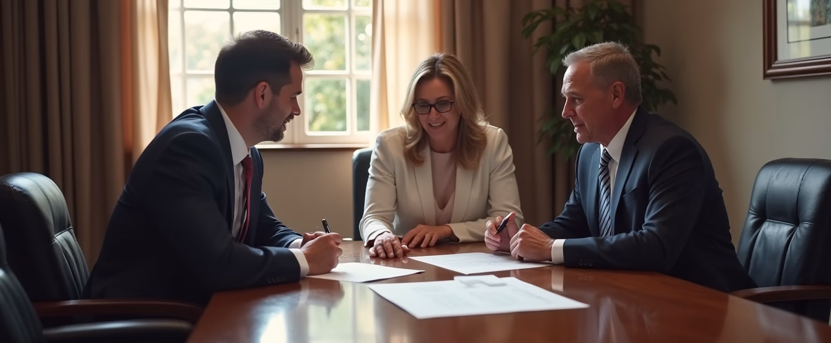 The legal counsel at Escondido Probate Law serving Riverside County estate matters meets with beneficiaries in our Southern California office to execute necessary paperwork discussing What are the tax benefits of charitable donations from an irrevocable trust