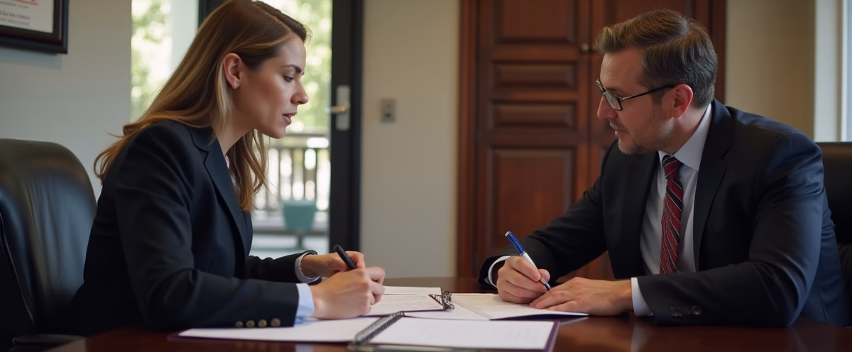 The legal counsel at Escondido Probate Law serving Riverside County estate matters meets with beneficiaries in our Southern California office to execute necessary paperwork discussing What causes California trust administration to fail due to poor funding vague terms or trustee misconduct