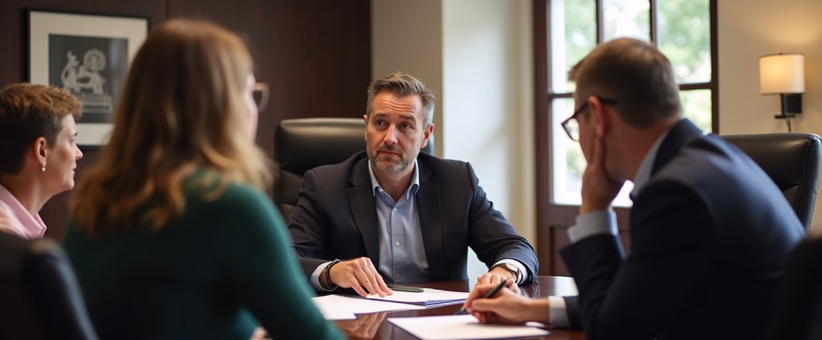 The legal counsel at Escondido Probate Law serving Riverside County estate matters meets with beneficiaries in our Southern California office to execute necessary paperwork discussing What causes California trust administration to fail due to poor funding vague terms or trustee misconduct