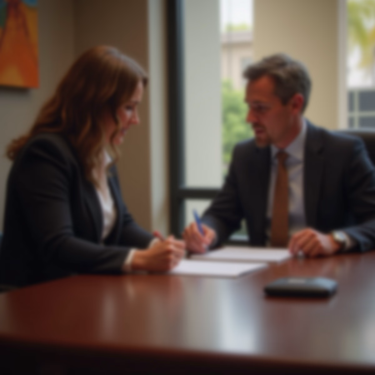 The dedicated legal team at Escondido Probate Law serving Riverside probate matters is pictured conferring with heirs to navigate the probate process to execute vital documents discussing What constitutes incapacity for service purposes