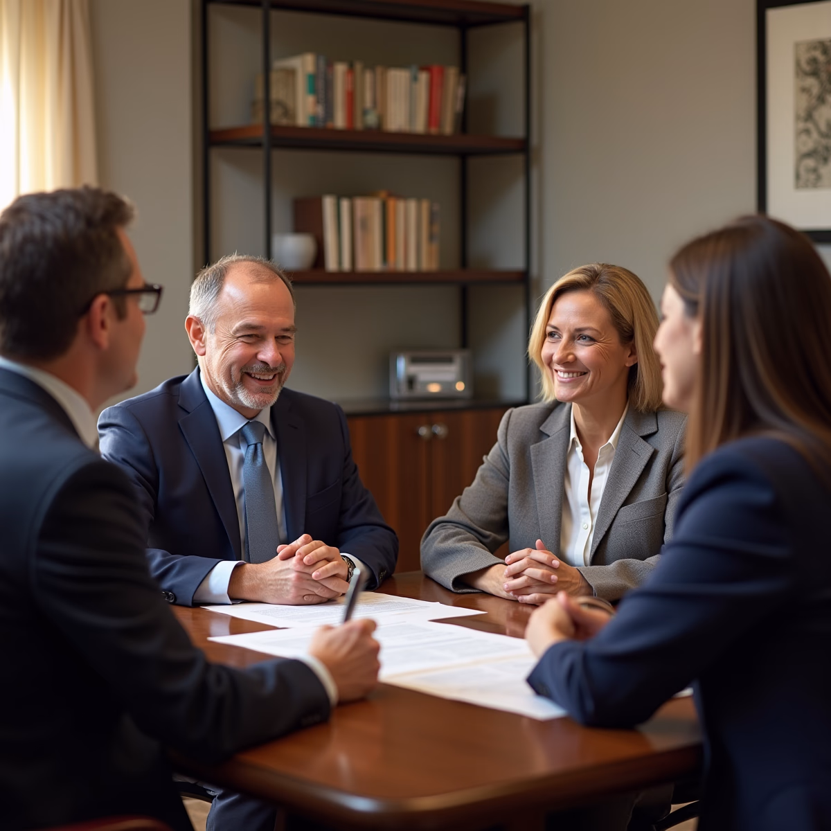 The dedicated legal team at Escondido Probate Law serving Riverside probate matters is pictured conferring with heirs to navigate the probate process to execute vital documents discussing What determines whether a California probate estate closes smoothly or turns into litigation