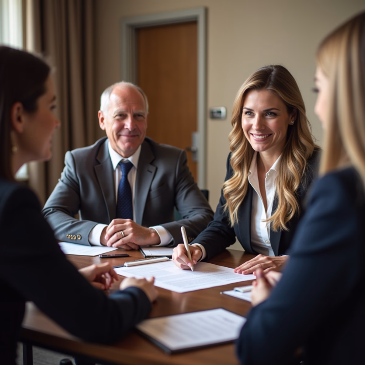 The dedicated legal team at Escondido Probate Law serving Riverside probate matters is pictured conferring with heirs to navigate the probate process to execute vital documents discussing What determines whether a California probate estate closes smoothly or turns into litigation