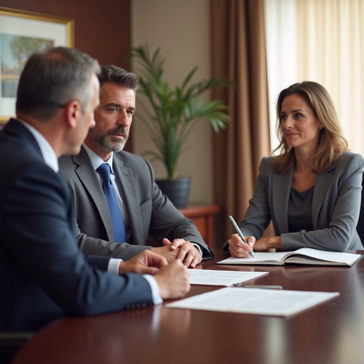 The dedicated legal team at Escondido Probate Law serving Riverside probate matters is pictured conferring with heirs to navigate the probate process to execute vital documents discussing What determines whether a California probate estate closes smoothly or turns into litigation