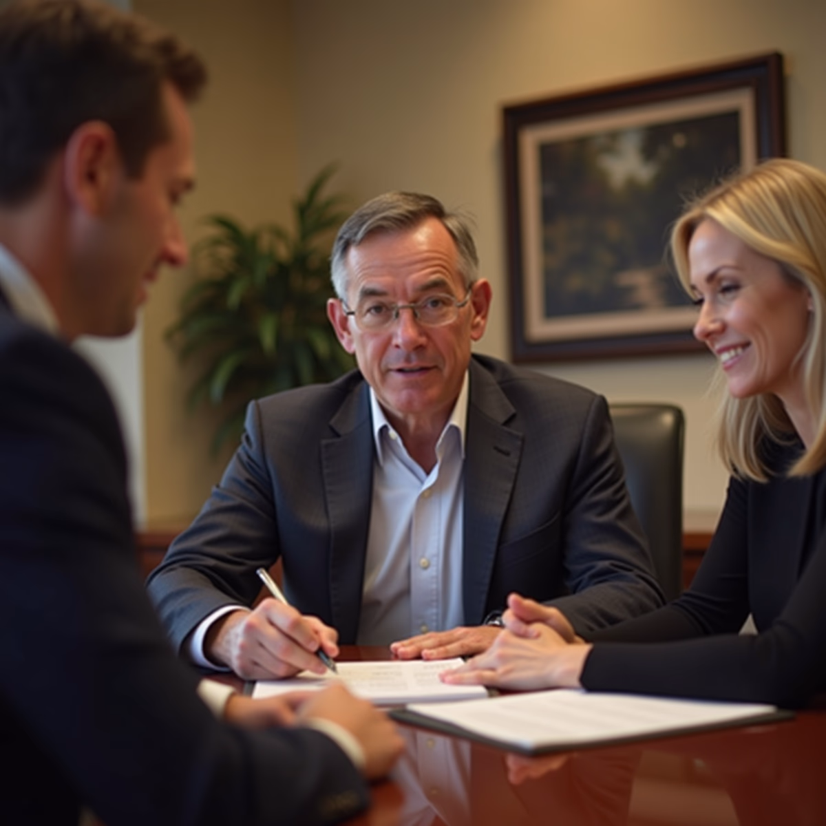 The dedicated legal team at Escondido Probate Law serving Riverside probate matters is pictured conferring with heirs to navigate the probate process to execute vital documents discussing What determines whether a California probate estate closes smoothly or turns into litigation