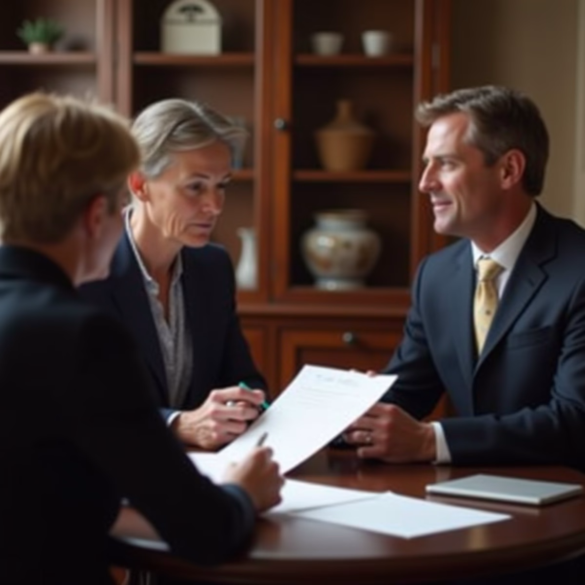 The dedicated legal team at Escondido Probate Law serving Riverside probate matters is pictured conferring with heirs to navigate the probate process to execute vital documents discussing What determines whether a California probate estate closes smoothly or turns into litigation